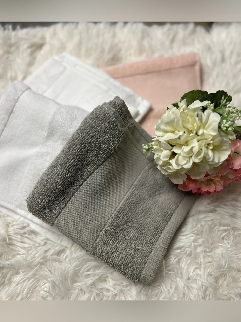 4‎ Piece Lauren by Ralph Lauren Wash Cloth Set NWT